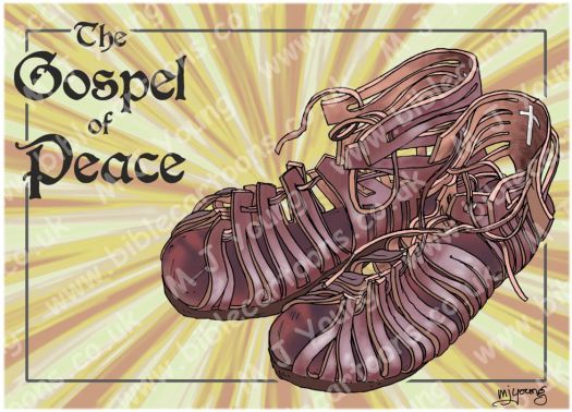 Title: Ephesians 06 - Armour of God - Gospel of Peace (Yellow)