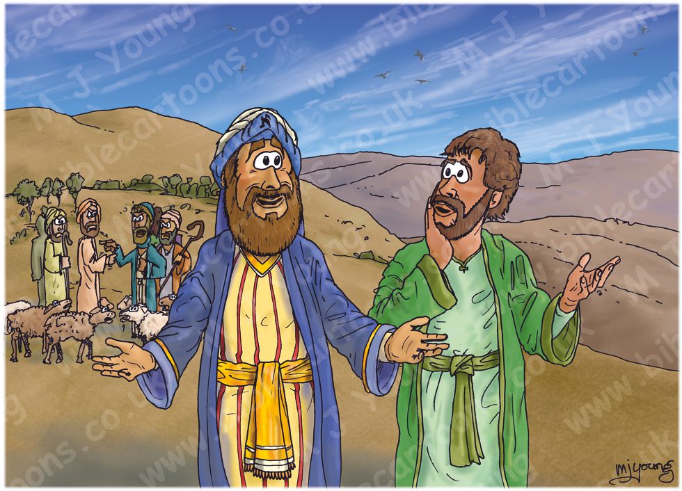 Genesis 13 - Abram and Lot separate - Scene 03 - Land choice 980x706px col
