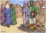 Mark 10 - Jesus heals blind Bartimaeus - Scene 01 - Shouting 980x706px col