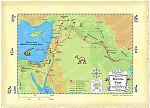 Map Middle East Abram route from Ur to Canaan