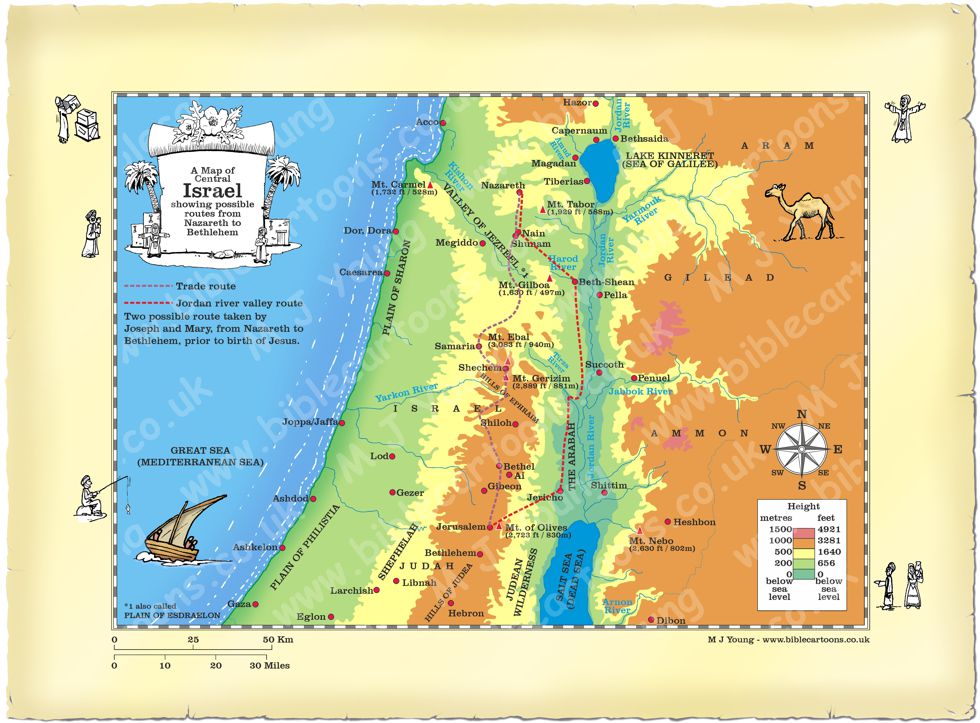 Bethlehem Bible Map