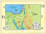Map of Sinai showing Joseph's route into slavery from Israel to Egypt