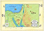 Map of Sinai showing Joseph's route into slavery from Israel to Egypt