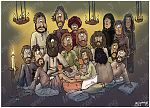 John 13 - Jesus washes his disciple's feet 980x706px col