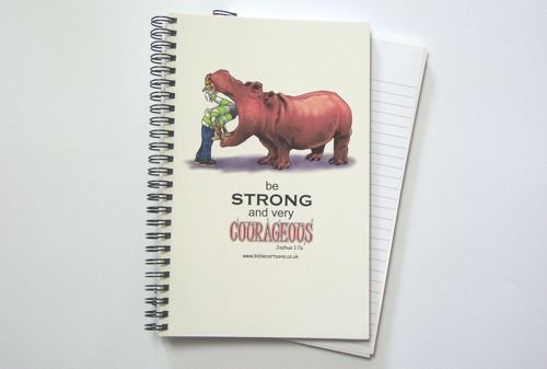 Courageous Hippo A5 Notebook