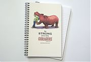 Courageous Hippo A5 Notebook