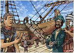 Acts 27 - Paul sails for Rome - Scene 01 - Centurion Julius 980x706px col