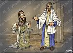 John 20 - Jesus appears to Thomas - Scene 02 - Thomas believes (Version 02) 980x706px col