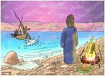John 21 - Jesus on lake shore