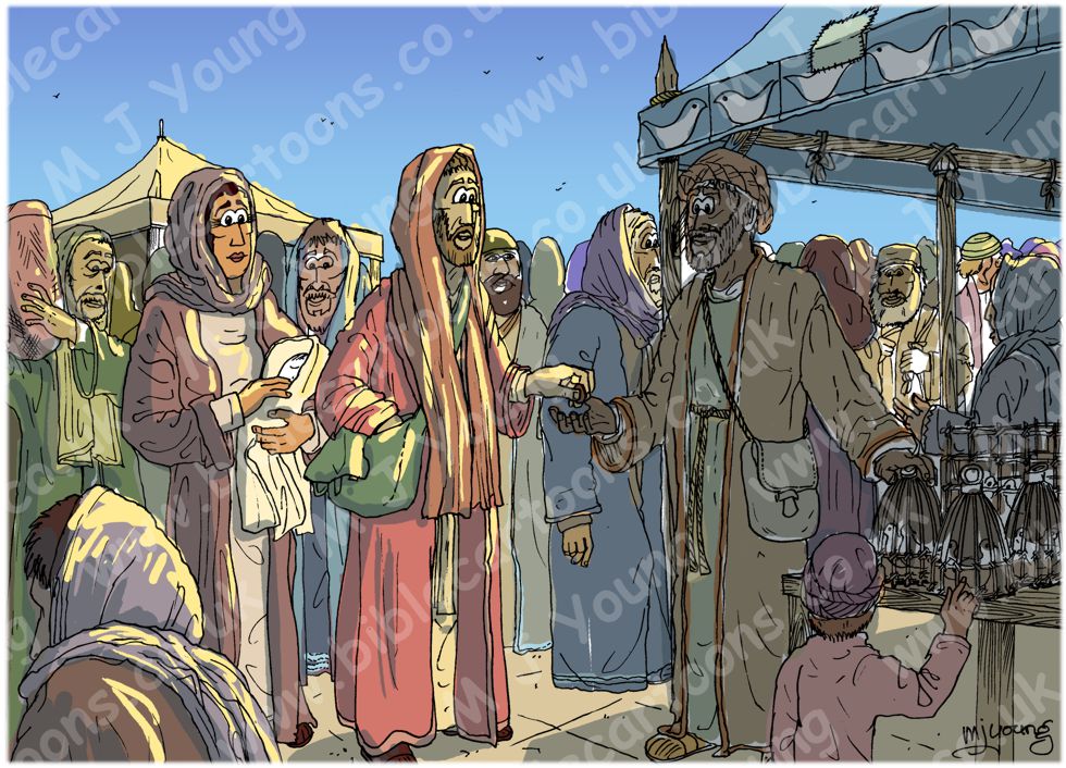 Luke 02 - Prophecies about Jesus - Scene 02 - Buying sacrifice 980x706px col ROUGH.jpg