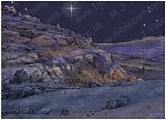 Luke 02 - Nativity SET02 - Scene 10 - Shepherds praising - Background 980x706px col