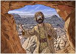 1 Kings 19 - Elijah flees to Horeb - Scene 05 - Into a cave 980x706px col.jpg