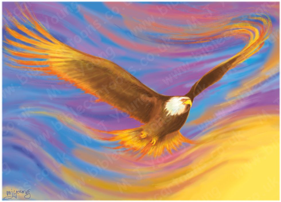Isaiah 40 - Brown Eagle (Version 04 - Smooth backgnd without text) 980x706px col.jpg