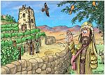 Matthew 21 - Parable of the Wicked Tenants - Scene 01 - Owner leaves 980x706px col.jpg