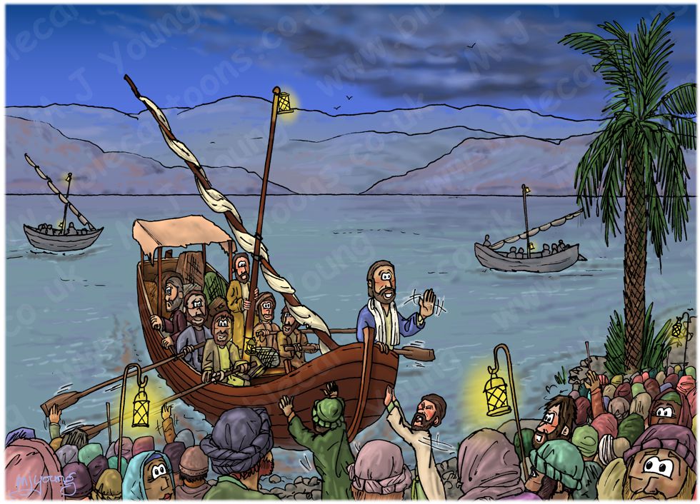 Mark 04 - Jesus calms a storm - Scene 01 - Crowds on shore 980x706px col.jpg