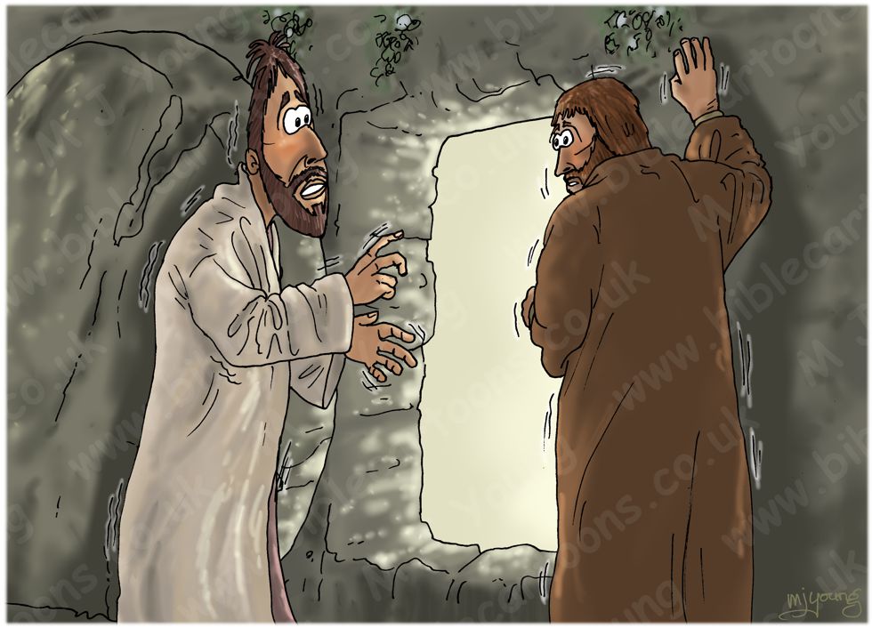 John 20 - The Resurrection - Scene 03 - Looking into tomb 980x706px col.jpg