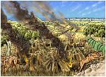 Judges 15 - Samson’s revenge - Scene 02 - Fire foxes - Background (No smoke) 980x706px col.jpg