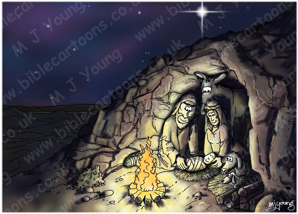 Luke 02 - Nativity SET01 - Scene 02 - Stable (Cave version)