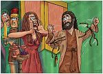 Judges 16 - Samson and Delilah - Scene 05 - New ropes 980x706px col.jpg