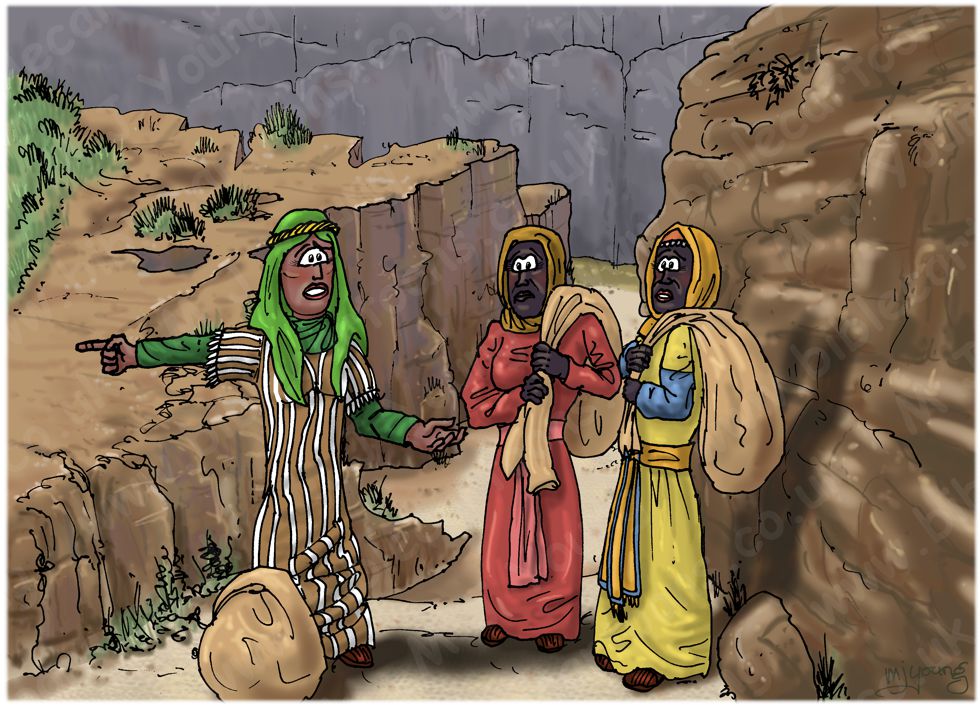 Ruth 01 - In Moab - Scene 04 - Go back home | Bible Cartoons