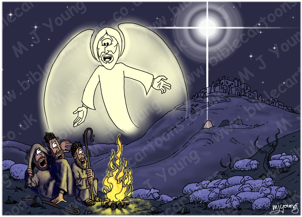 Luke 02 - Nativity SET01 - Scene 04 - Shepherds and Angel (version 02)