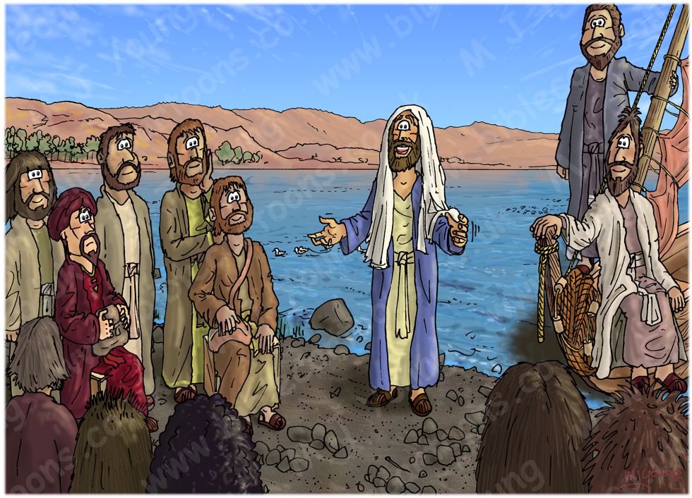 Matthew 13 - Parable of the sower - Scene 06 - Seeing and hearing 980x706px col.jpg