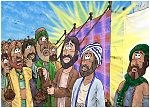 Numbers 16 - Korah’s rebellion - Scene 05 - Gathered at the Tent of Meeting 980x706px col.jpg