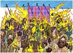 Numbers 16 - Korah’s rebellion - Scene 08 - God’s fire consumes 250 men 980x706px col.jpg