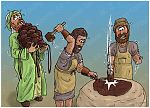 Numbers 16 - Korah’s rebellion - Scene 09 - Censers to overlay the altar 980x706px col.jpg