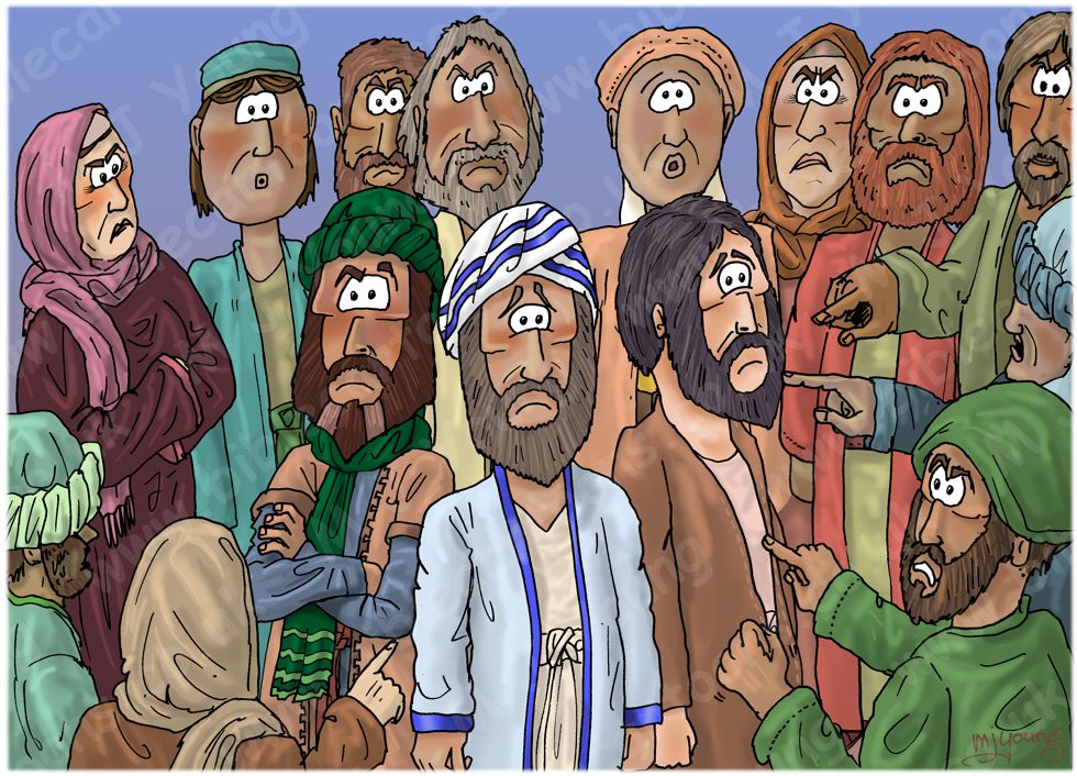 Numbers 16 - Korah’s rebellion - Scene 10 - Israelite community grumbling 980x706px col.jpg