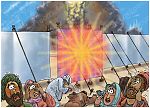 Numbers 16 - Korah’s rebellion - Scene 11 - Glory of the Lord appears 980x706px col.jpg