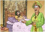 1 Kings 21 - Naboth’s Vineyard - Scene 02 - Ahab sulks in bed 980x706px col.jpg