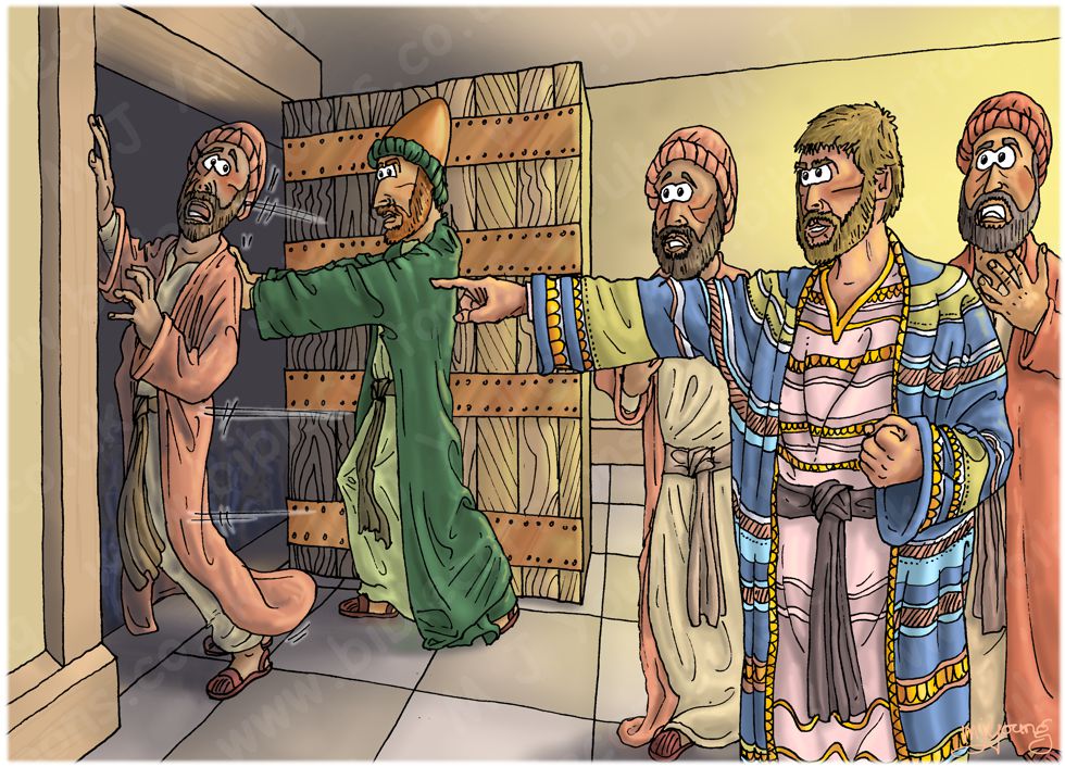 Matthew 25 - Parable of the talents - Scene 05 - Throw him out 980x706px col.jpg