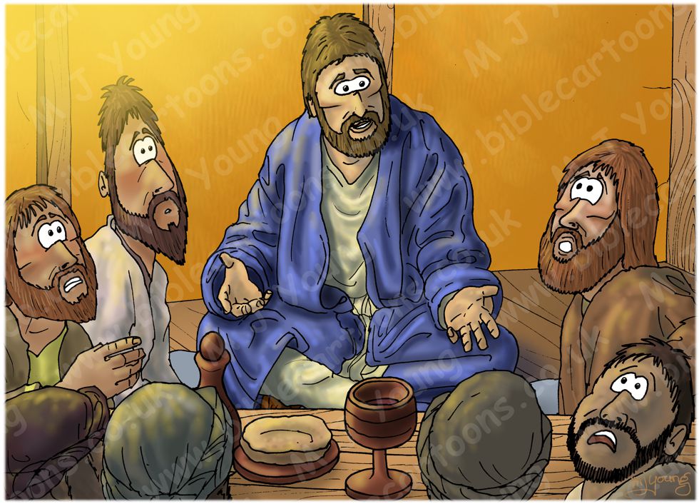 Matthew 26 - The Lord’s Supper - Scene 03 - One will betray me 980x706px col.jpg