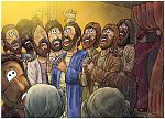 Matthew 26 - The Lord’s Supper - Scene 07 - Departure hymn 980x706px col.jpg