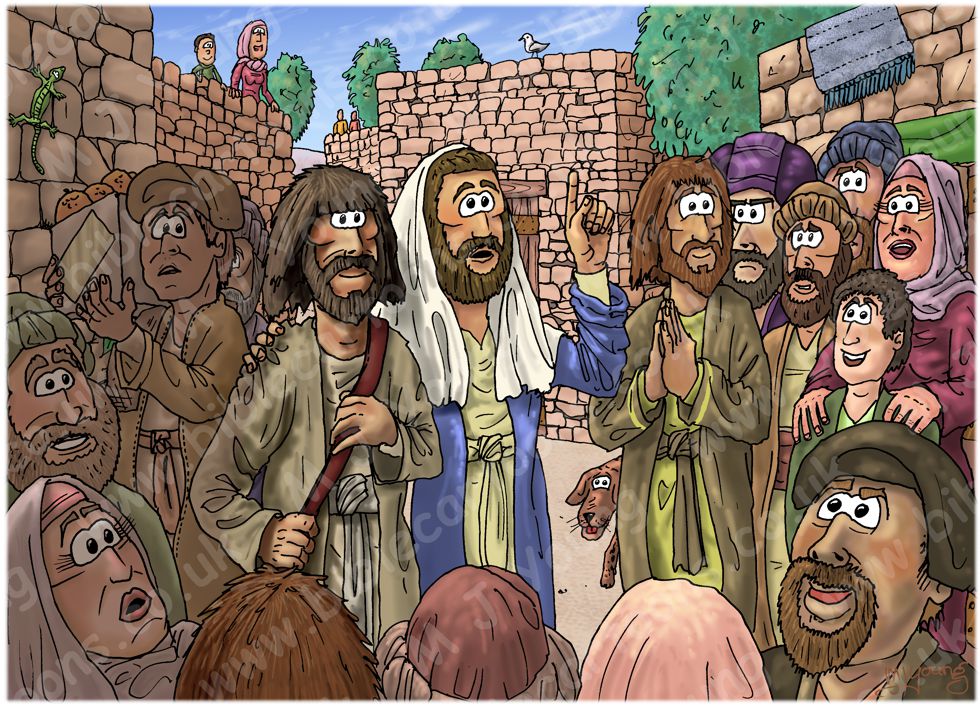 Luke 18 - Parable of persistent widow - Scene 01 - Jesus tells a parable 980x706px col.jpg