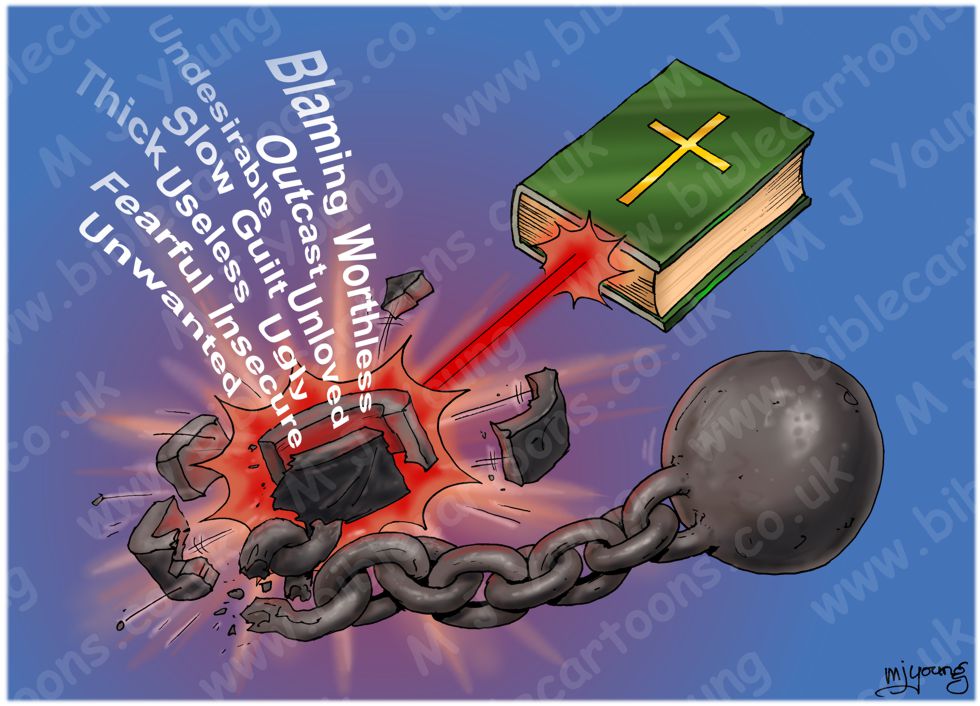 Bible as laser - Ball & Chain metaphor 980x706px col.jpg