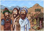 Exodus 17 - The Amalekites defeated - Scene 02 - Hilltop 980x706px col.jpg