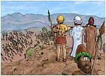 Exodus 17 - The Amalekites defeated - Scene 05 - Amalekites winning 980x706px col.jpg