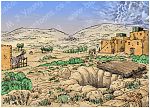 Genesis 37 - Joseph sold into slavery - Scene 01 - Making plans - Background 980x706px col.jpg