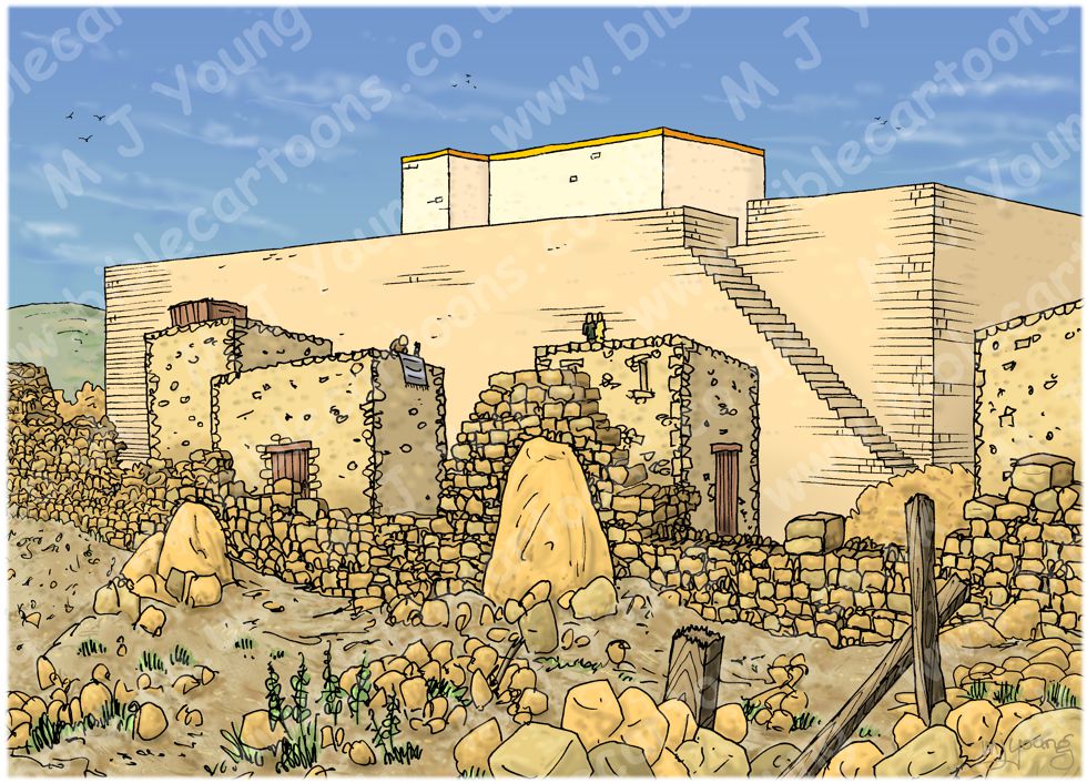 Nehemiah 03 - Rebuilding Jerusalem’s walls - Scene 03 - Zaccur repairs walls - Background 980x706px col.jpg