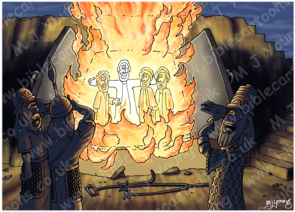 Daniel 03 - Fiery furnace - Scene 04 - The fourth man