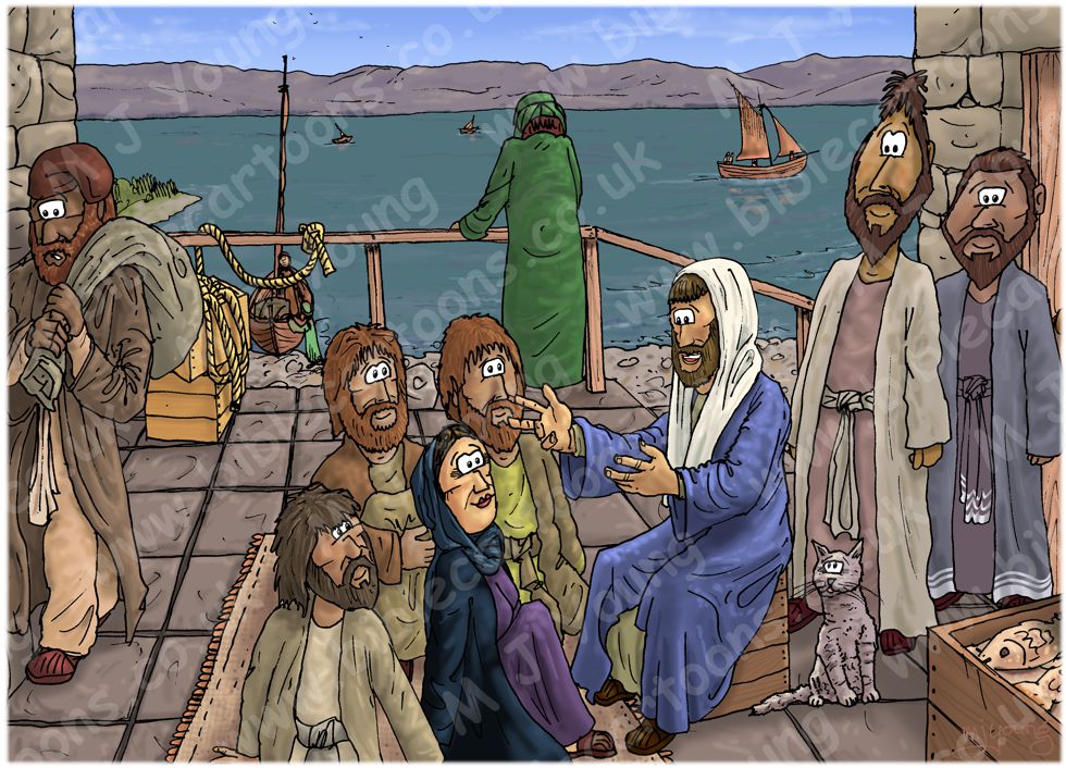 John 02 - Jesus clears the temple - Scene 01 - Jesus goes to Capernaum 980x706px col.jpg