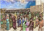 John 02 - Jesus clears the temple - Scene 02 - Jesus observes the sellers 980x706px col.jpg