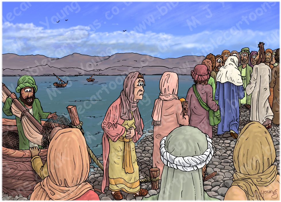 Mark 05 - Woman healed and girl resurrected - Scene 02 - Suffering woman 980x706px col.jpg