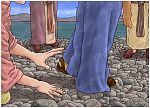 Mark 05 - Woman healed and girl resurrected - Scene 03 - Fringe touch of faith 980x706px col.jpg