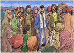 Mark 05 - Woman healed and girl resurrected - Scene 04 - Who touched my clothes 980x706px col.jpg