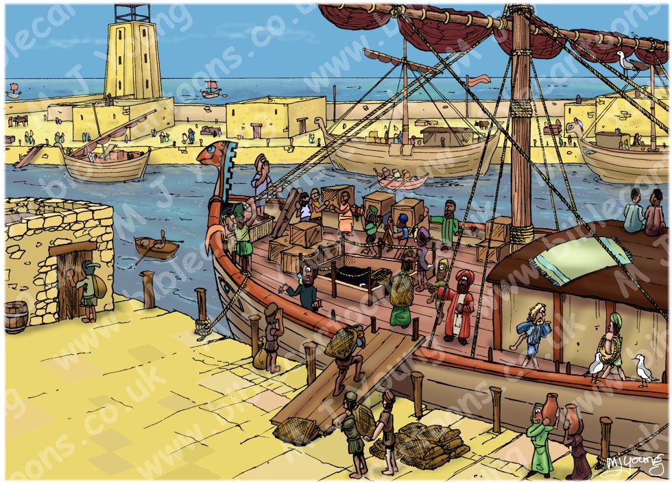 Acts 13 - Paul’s first missionary journey - Scene 01 - Sailing for Cyprus - background 980x706px col.jpg