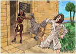 Genesis 39 - Joseph in Potiphar's house - Scene 02 - Wife's proposition 980x706px col.jpg