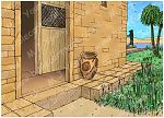 Genesis 39 - Joseph in Potiphar's house - Scene 02 - Wife's proposition - Background 980x706px col.jpg